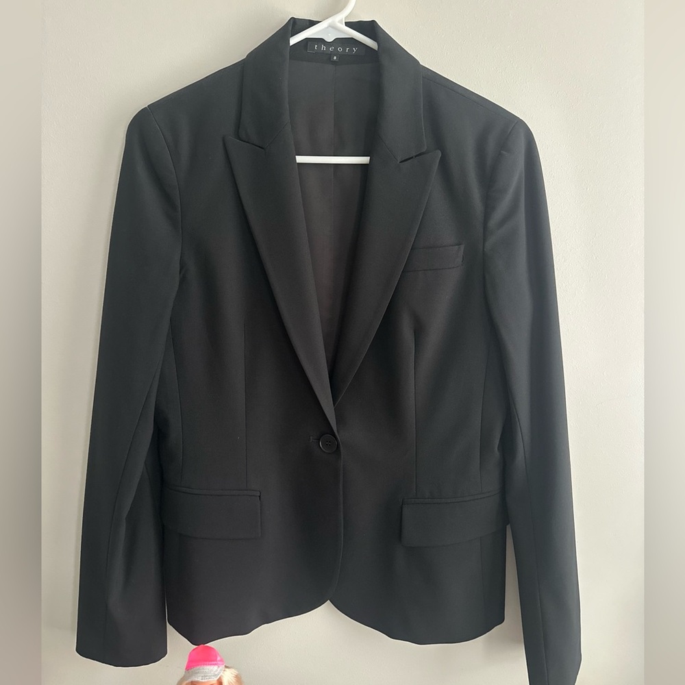 Theory black blazer.  Size 8.